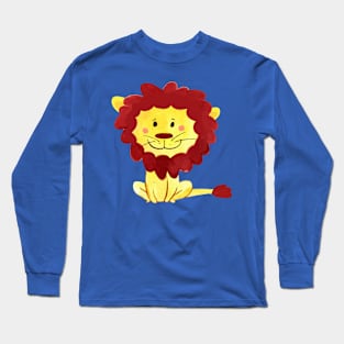 Lion body Watercolor Long Sleeve T-Shirt